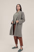 Short coat in furry wool blend